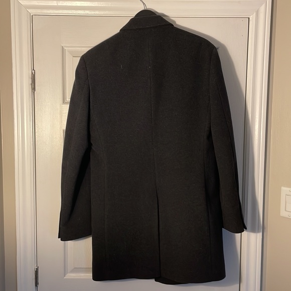 Dark grey oversized Calvin Klein coat - Picture 2 of 2